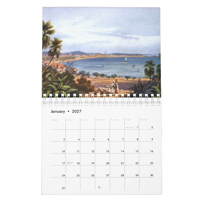 Calendário velho de India (Jan 2027)