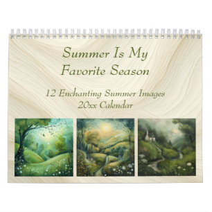 Calendário Verão é Minha Estação Favorita