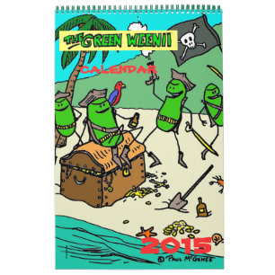 Calendário Verde Weenii 2015