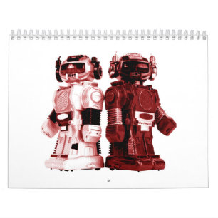 calendário vermelho dos robôs
