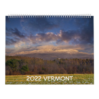 Calendário Vermont 2022