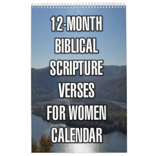 Calendário Versículos Bíblicos para Mulheres de 12 Meses
