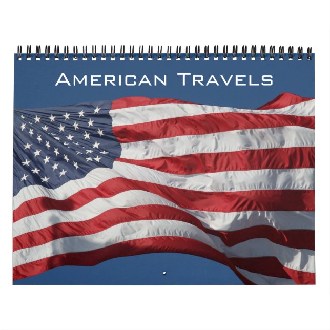 Calendário viagens americanas (com localizações) 2025 (Capa)