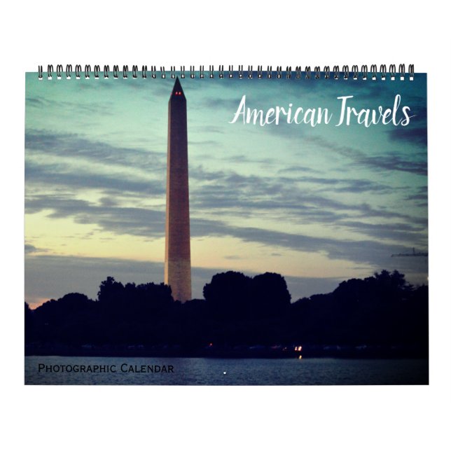 Calendário viagens americanos 2025 grande (Capa)