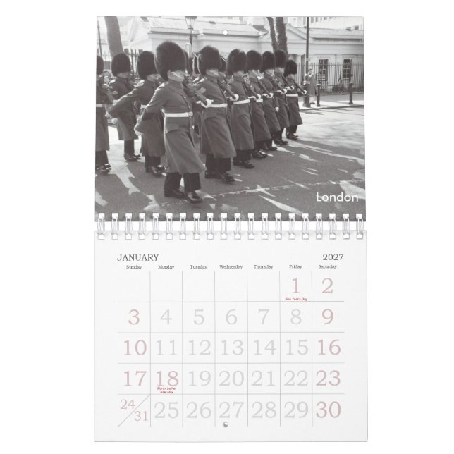 Calendário Viagens ao longo dos anos (Jan 2027)