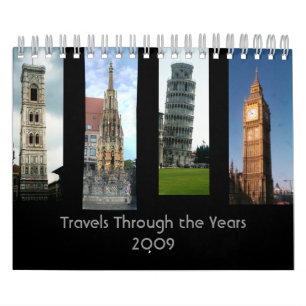 Calendário Viagens ao longo dos anos