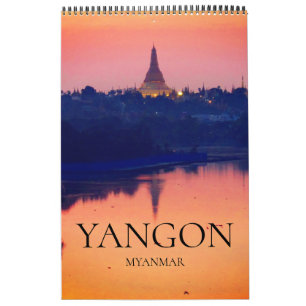 Calendário viagens em Yangon