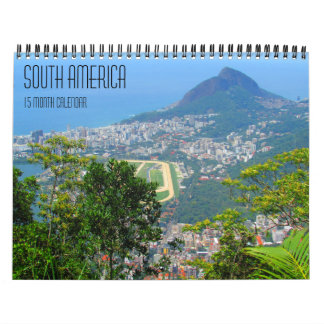 Calendário viagens pela américa do sul 15 meses