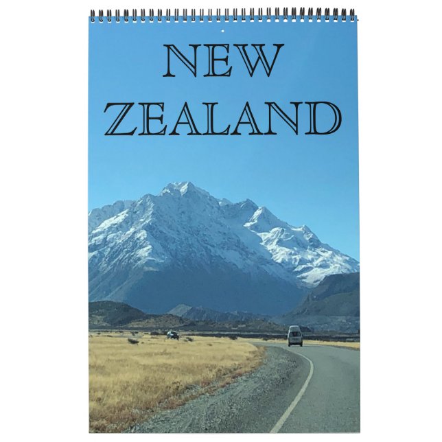 Calendário viagens pela nova zelândia (Capa)