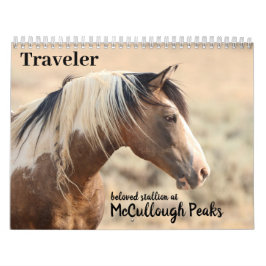 Calendário Viajante de McCullough Peaks Cavalo Selvagem