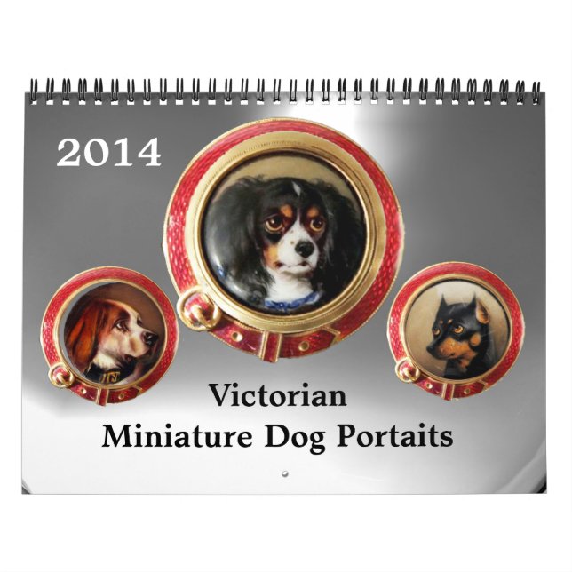 CALENDÁRIO VICTORIAN ENAMELS/MINIATURE DOG PORTRAITS 2017 (Capa)