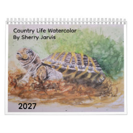 Calendário Vida no Campo Aquarela de Sherry