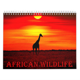 Calendário vida selvagem africana