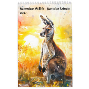 Calendário Vida Selvagem em Aquarela – Animais Australianos