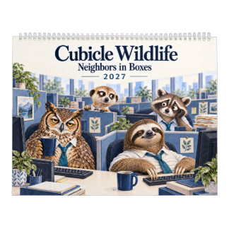 Calendário Vida Selvagem no Cubículo 2027 – Mais um Dia no Es