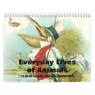 Calendário Vidas quotidianas da Sept dos animais 2018 - 18