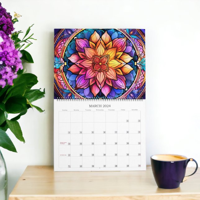 Calendário Vidro Estido Mandela (Criador carregado)