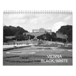 Calendário Viena Áustria Black White 2025