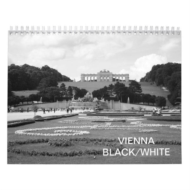 Calendário Viena Áustria Black White 2025 (Capa)