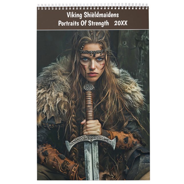 Calendário Viking Shieldmaidens – Portraits Of Strength (Capa)