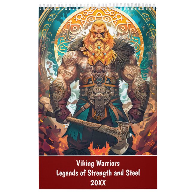 Calendário Viking Warriors – Legends of Strength and Steel (Capa)