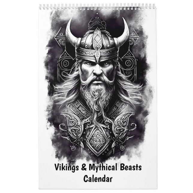 Calendário Vikings e Criaturas Mitológicas (Capa)