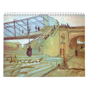 Calendário Vincent uma luminosidade de ser arte 2012 de Van
