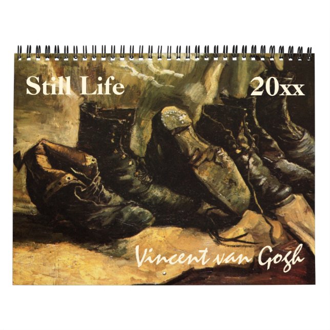 Calendário Vincent van Gogh Ainda Vintage Belas Artes (Capa)
