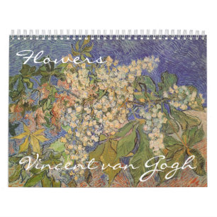Calendário Vincent van Gogh Flowers, Apos impressionismo Art