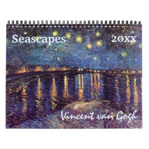 Calendário Vincent van Gogh Seascapes Marítimo Náutico