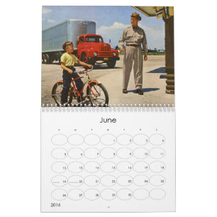 Calendário Vintage 2016