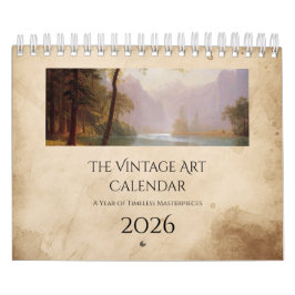 Calendário Vintage Art Nature Calendar