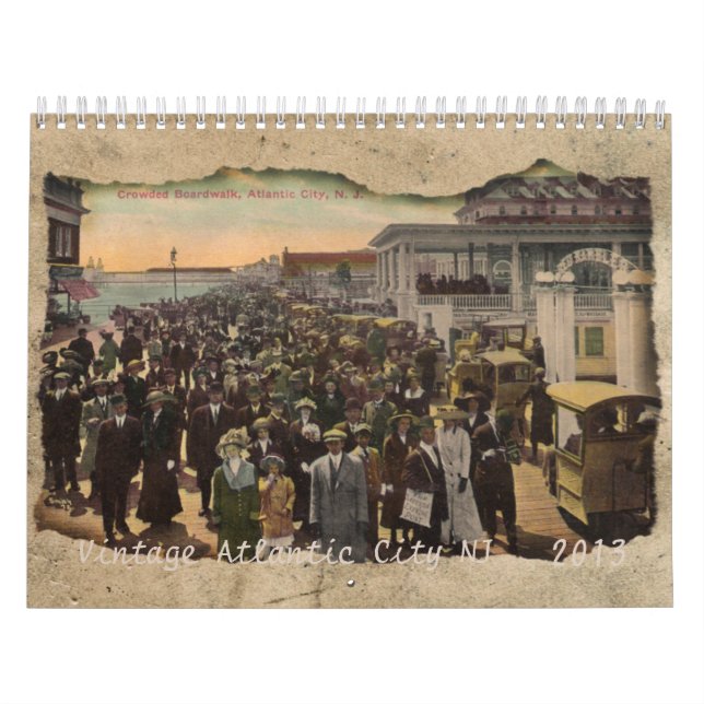 Calendário Vintage Atlantic City New Jersey 2013 Calendar (Capa)