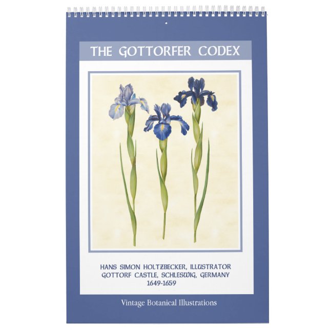 Calendário Vintage Botanical - The Gottorfer Codex 2026 (Capa)