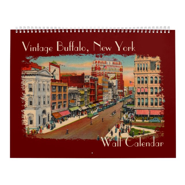 Calendário Vintage Buffalo, NY Wall Calendar (Capa)