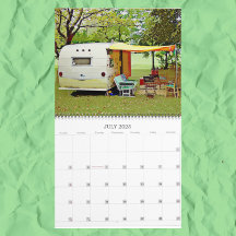 Vintage Campers Happy Camping 2023 Calendar