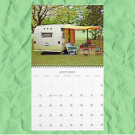 Calendário Vintage Campers Happy Camping 2023 Calendar