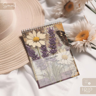 Calendário Vintage Floral Borboleta