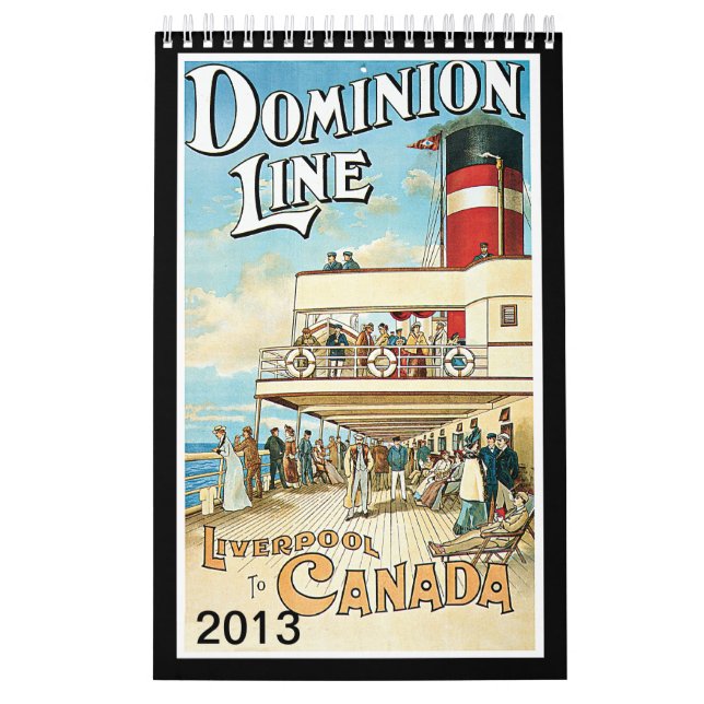 Calendário Vintage Forms of Transportation (Capa)