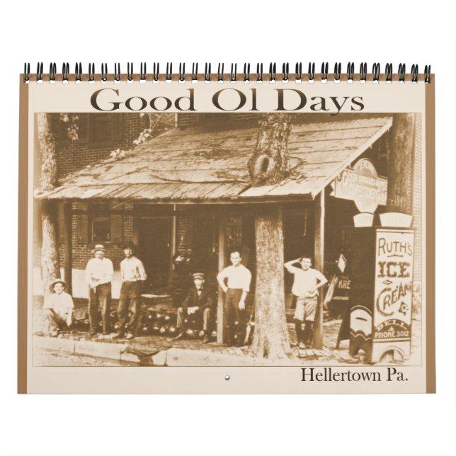 Calendário Vintage Hellertown (Capa)
