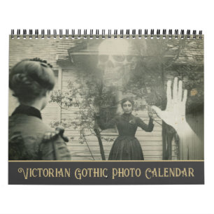 Calendário Vintage Horror de Foto Gótica Vitoriana