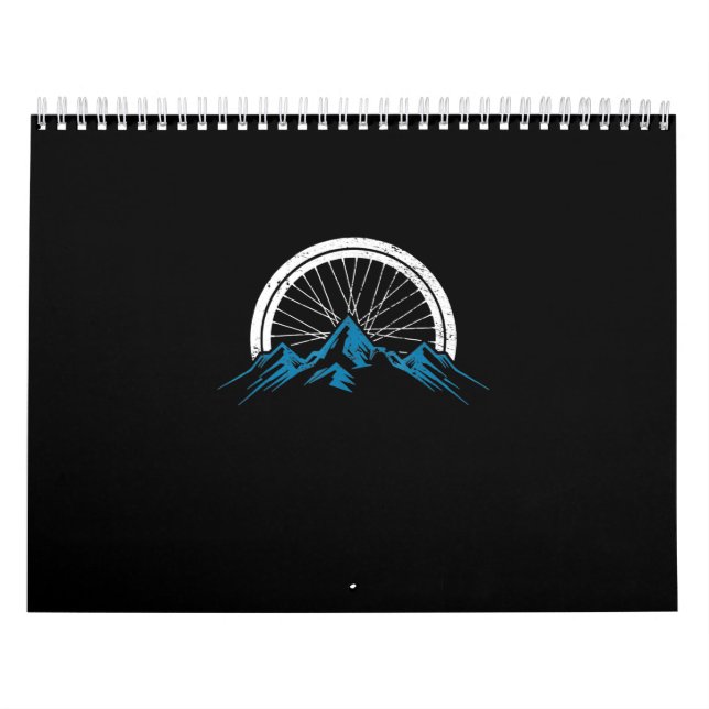 Calendário Vintage Mountain Biking Mountainbike Dirt Bike MTB (Capa)