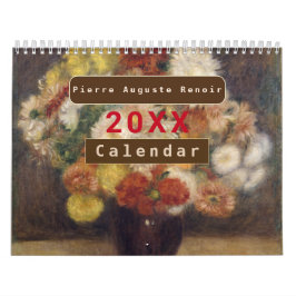 Calendário Vintage Painter Francês Pierre Auguste Renoir