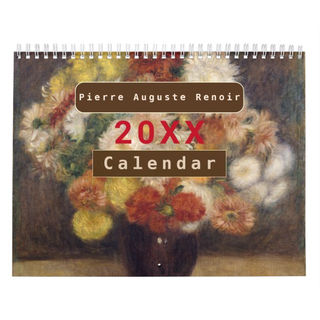 Calendário Vintage Painter Francês Pierre Auguste Renoir (Capa)