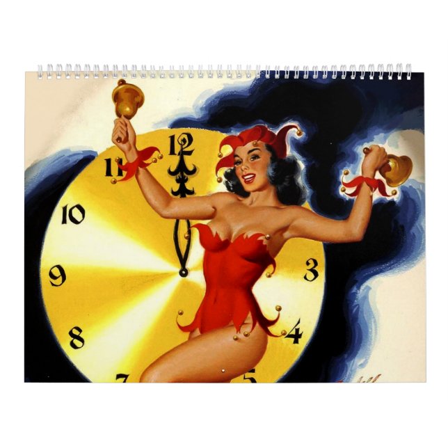 Calendário Vintage Retro Pin-up Girls 2014 Calendar (Capa)