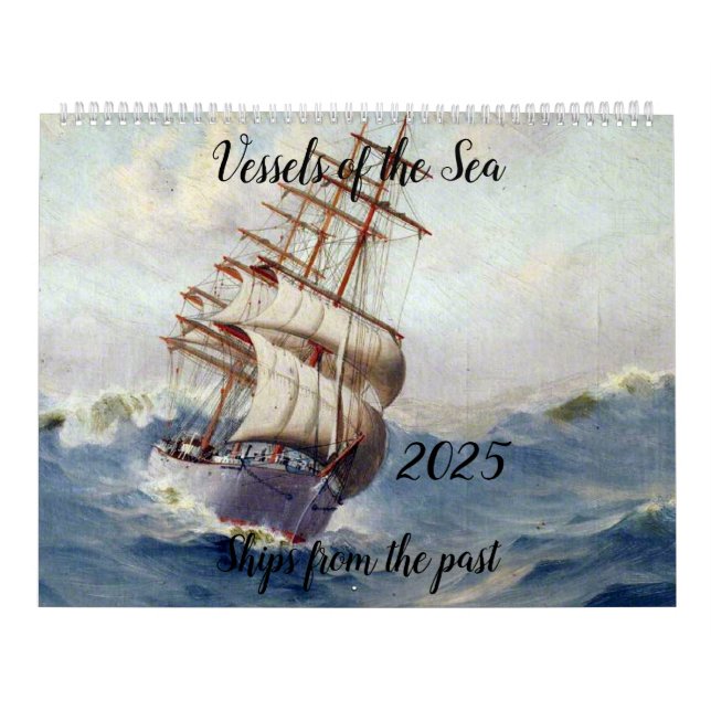 Calendário Vintage Ship 2025 (Capa)