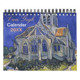 Calendário Vintage Van Gogh Art Calendar