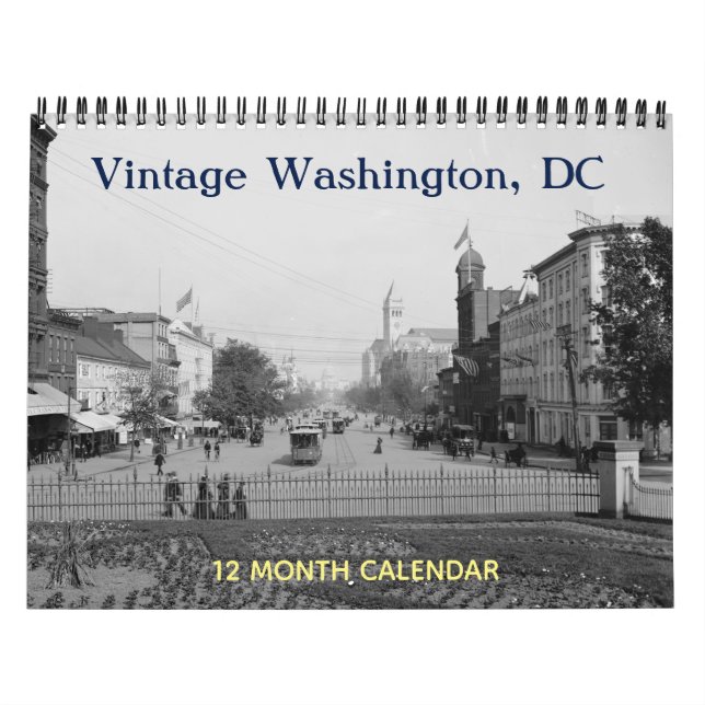 Calendário Vintage Washington DC (Capa)