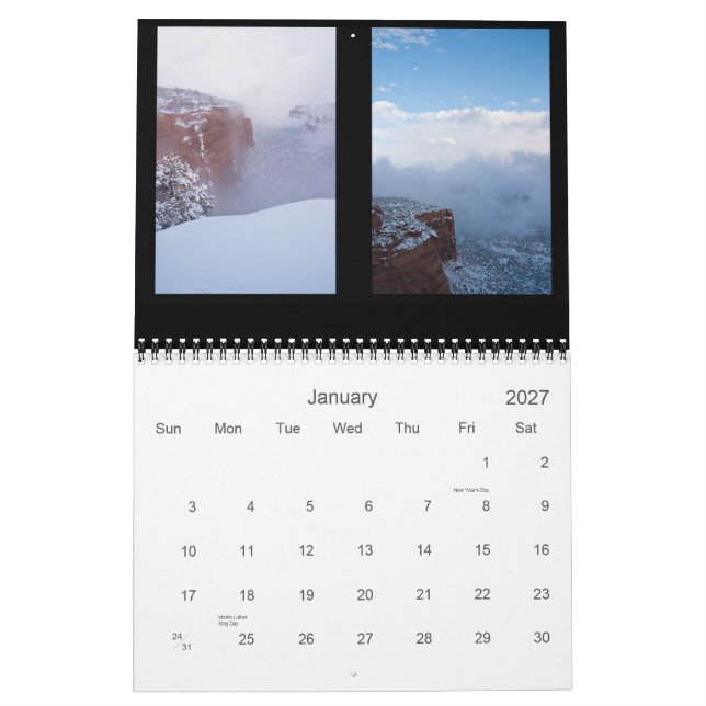 Calendário Visões 2010 de Colorado (Jan 2027)