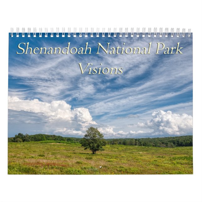 Calendário Visões do Parque Nacional Shenandoah (Capa)